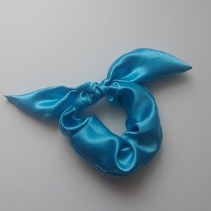 Turquoise Scrunchie with a Bow
